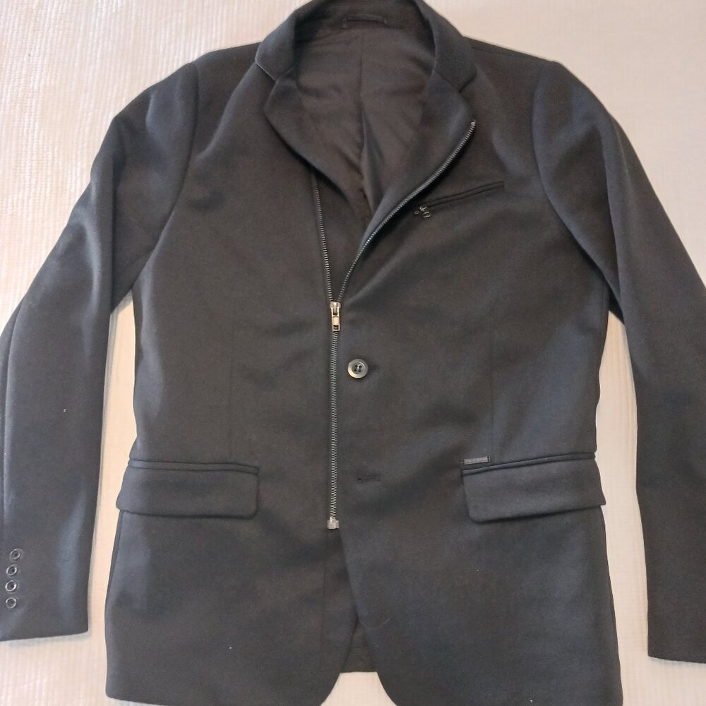 NWOT diesel zipup blazer jacket black size s